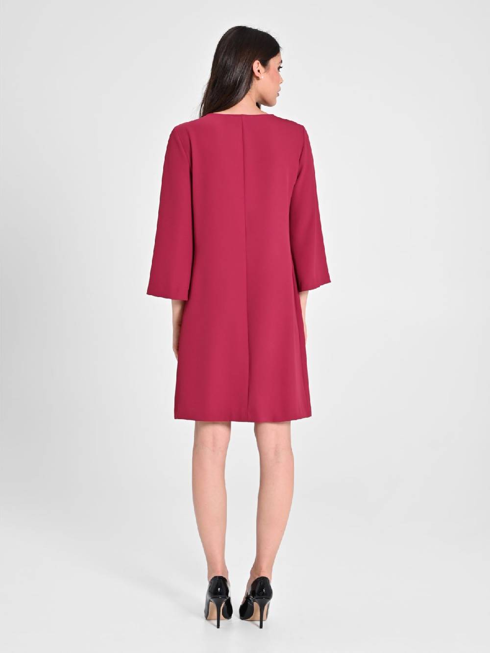 Rinascimento Abito "A Line" Bordeaux