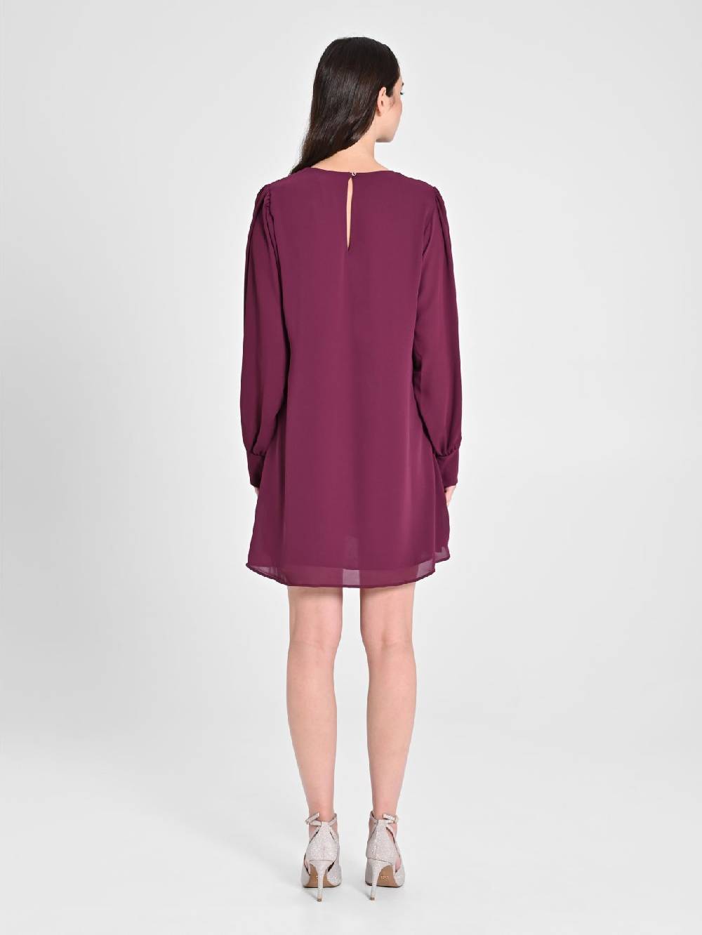 Rinascimento Abito "A Line" Bordeaux