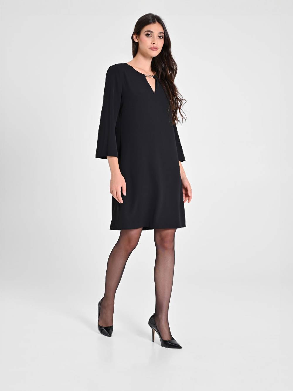 Rinascimento Abito "A Line" Nero