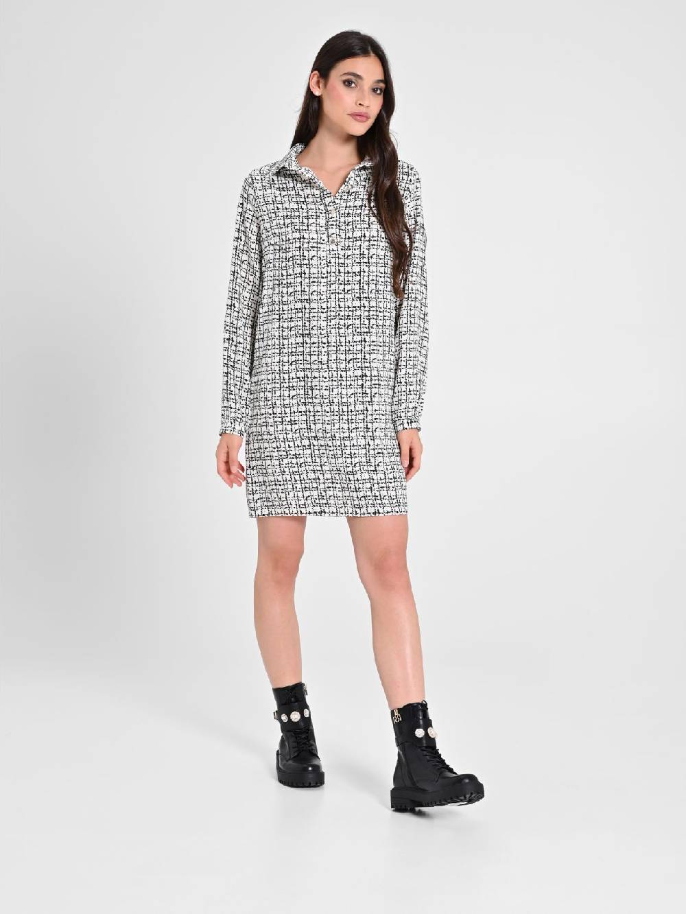 Rinascimento Abito "A Line" stampa Geometrica