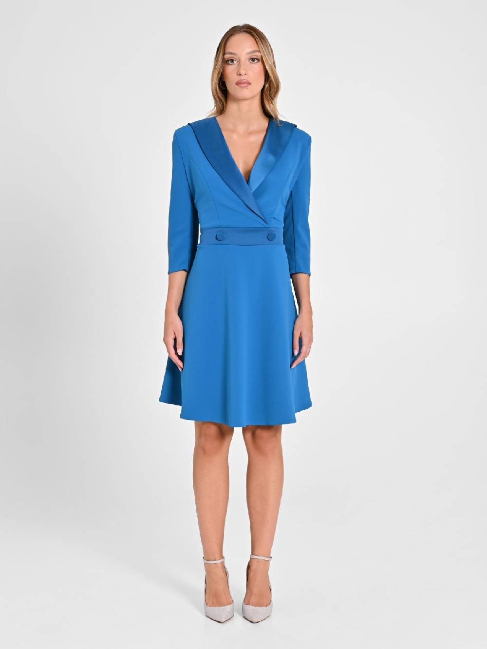 Rinascimento Abito A Ruota Blu Oceano