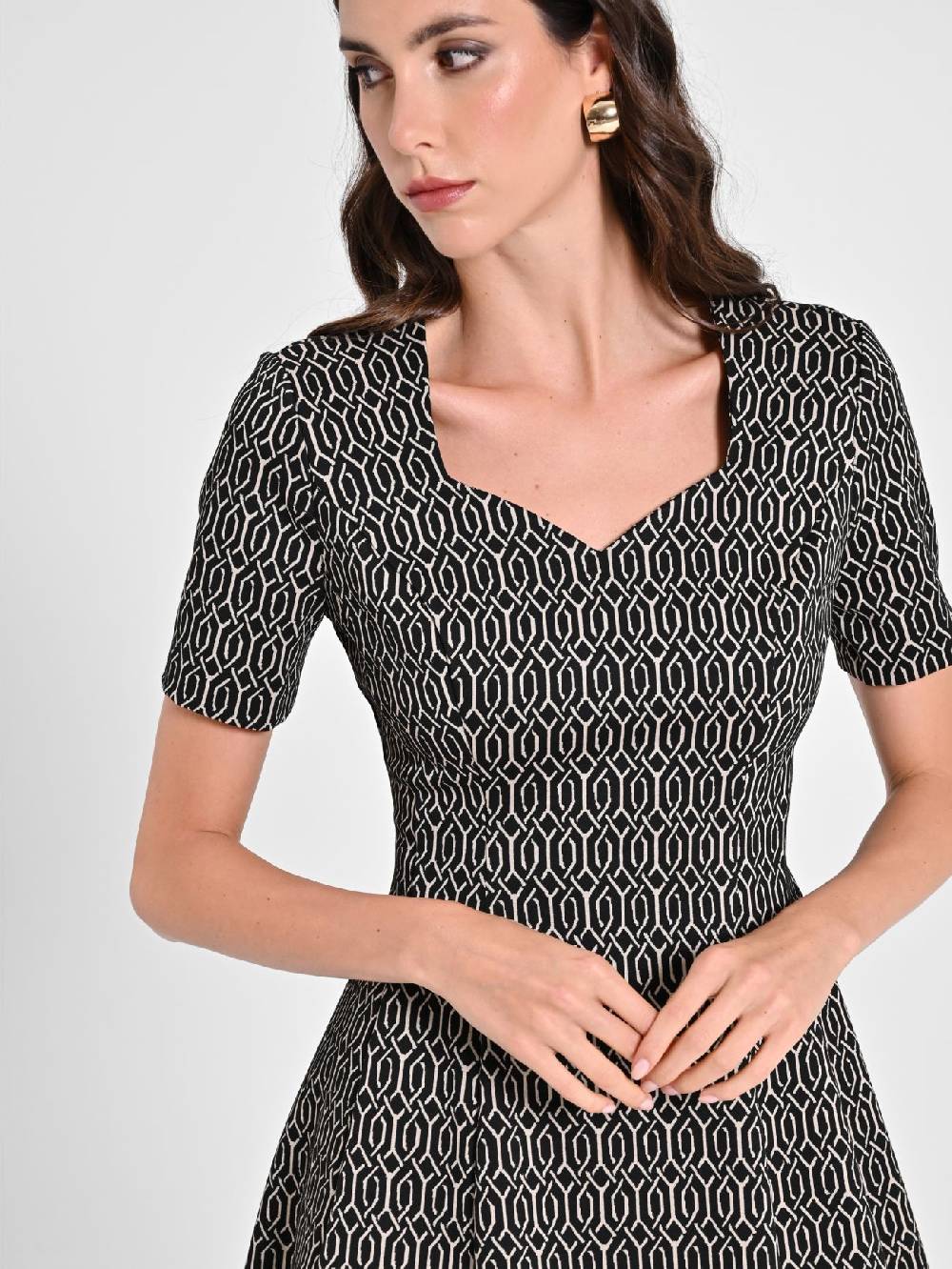 Rinascimento Abito A Ruota Jacquard