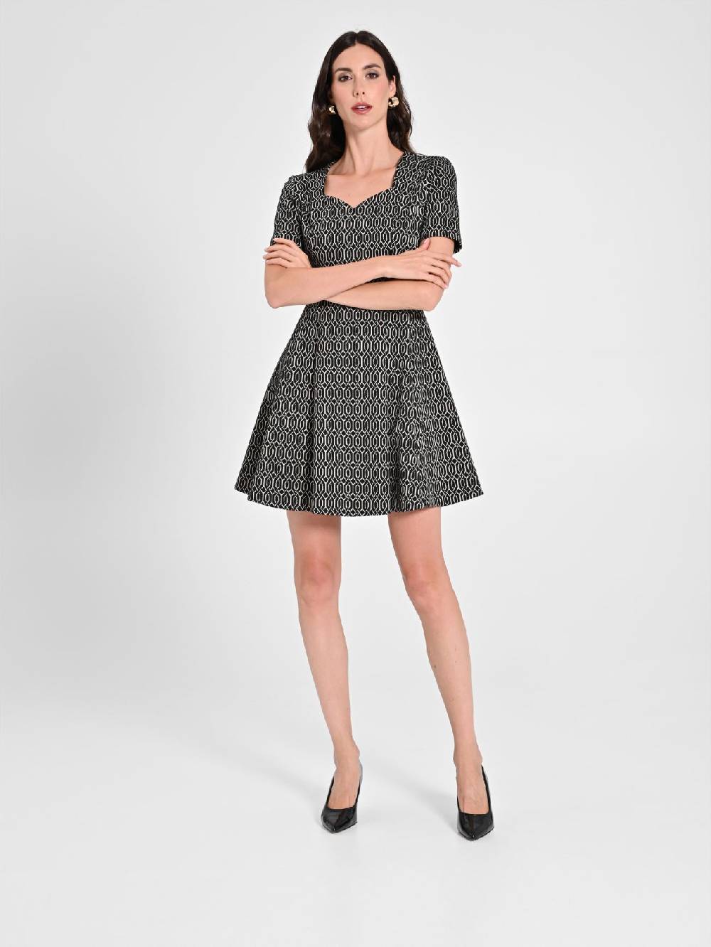 Rinascimento Abito a Ruota Jacquard