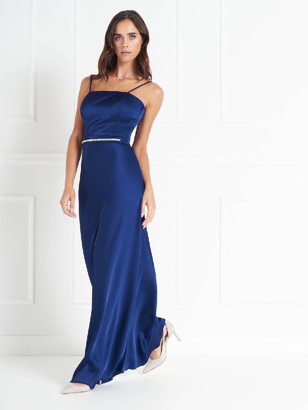 Rinascimento Abito atelier Blu con Maniche Balloon