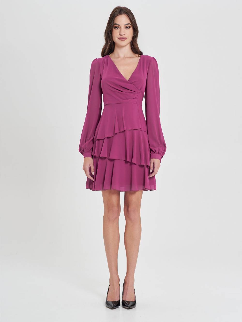 Rinascimento Abito Balzine Viola Magenta