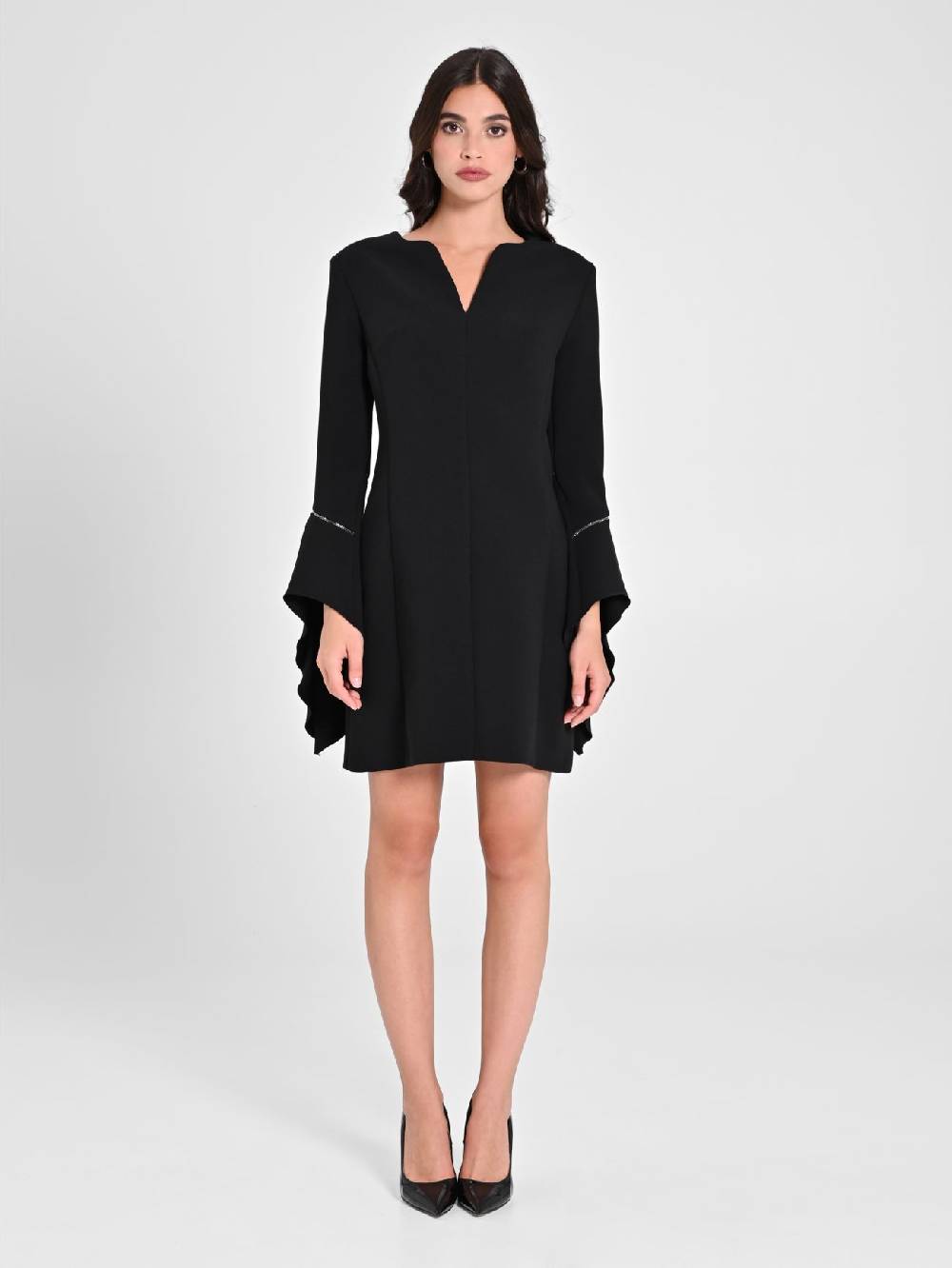 Rinascimento Abito Con Maniche A Trombetta