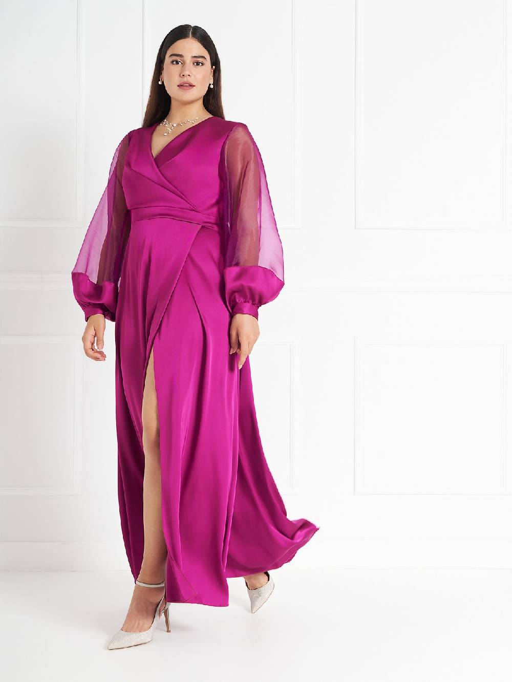 Rinascimento Abito Curvy atelier Lampone