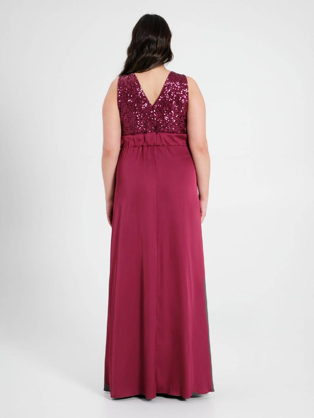 Rinascimento Abito Curvy Paillettes E Raso