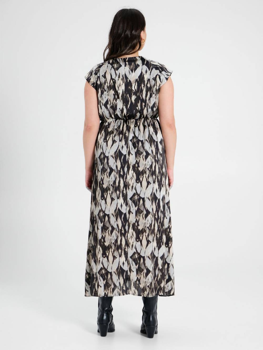 Rinascimento Abito Curvy Stampa Black & White