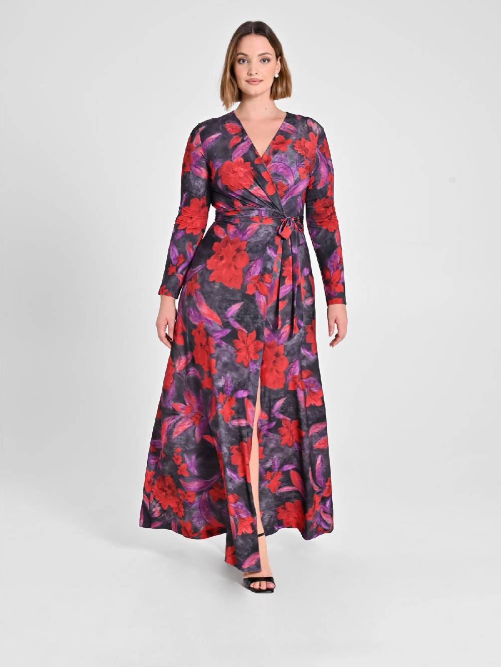 Rinascimento Abito Curvy stampa Floreale