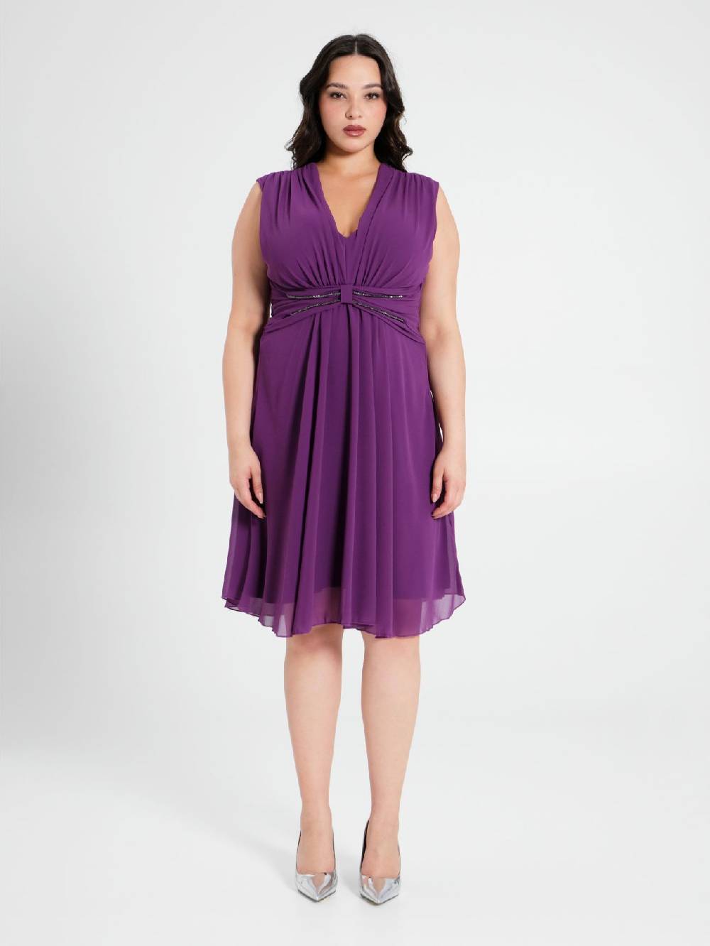 Rinascimento Abito Curvy Viola Melanzana