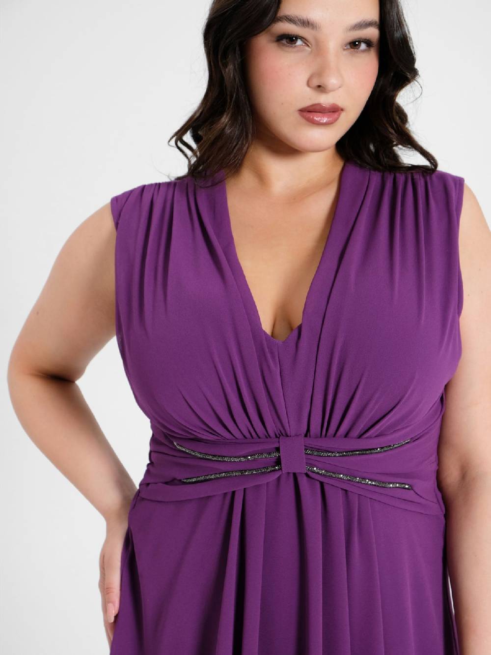 Rinascimento Abito Curvy Viola Melanzana