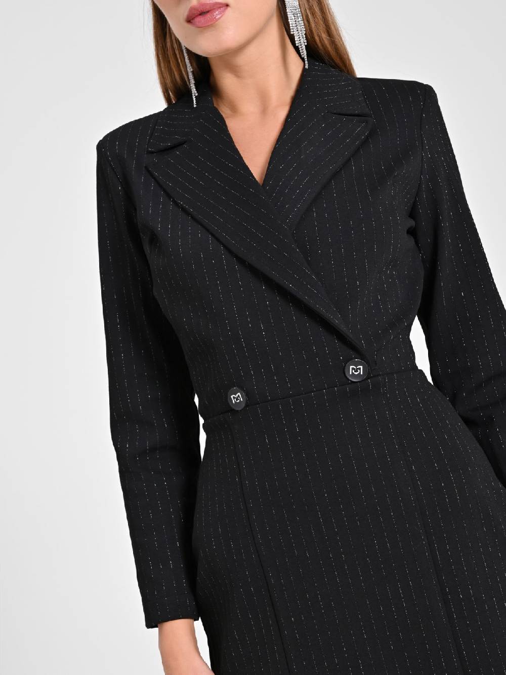 Rinascimento Abito Gessato Lurex