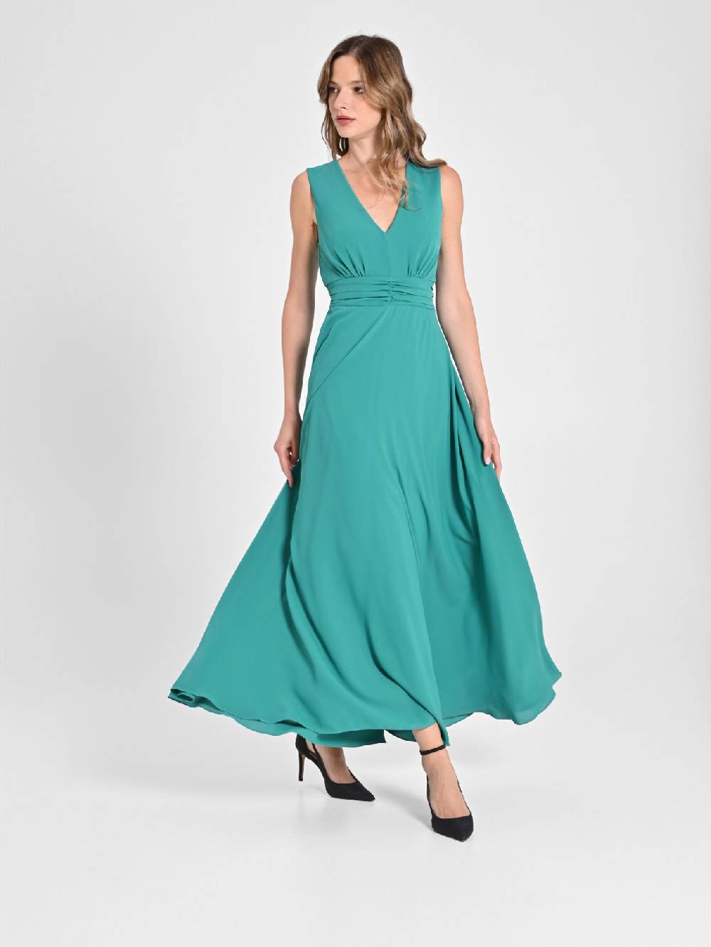 Rinascimento Abito Impero Lungo