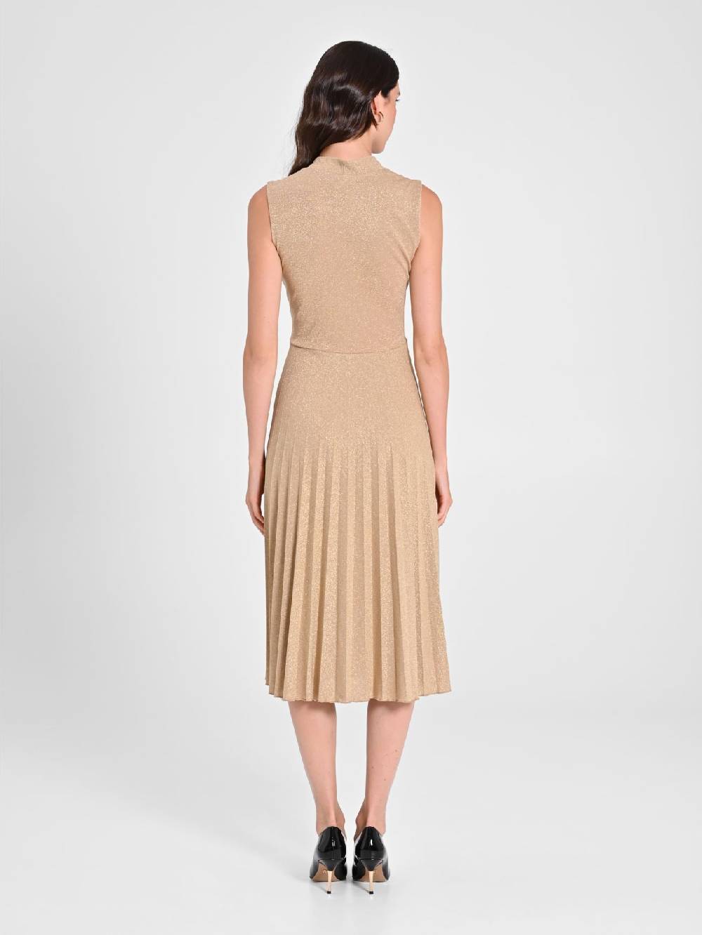 Rinascimento Abito In Lurex Oro