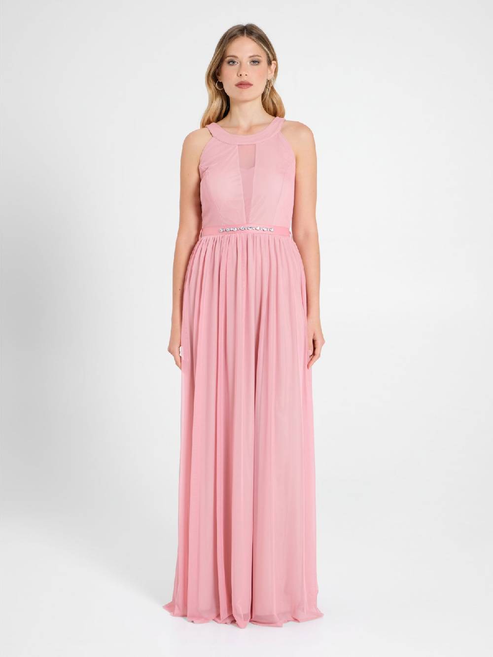 Rinascimento Abito In Tulle Rosa Antico