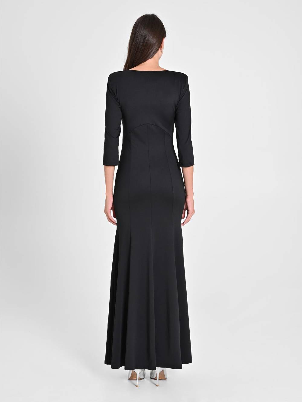 Rinascimento Abito Lunga Sirena In Maglina Nero