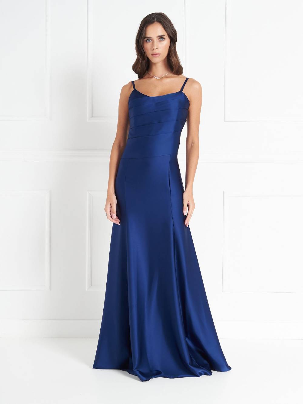 Rinascimento Abito Lungo Atelier Blu