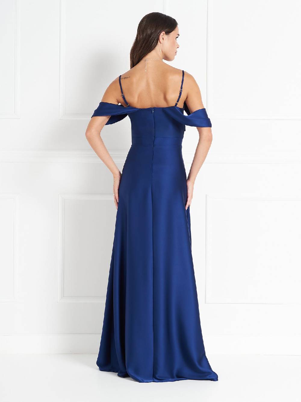 Rinascimento Abito Lungo Atelier Blu