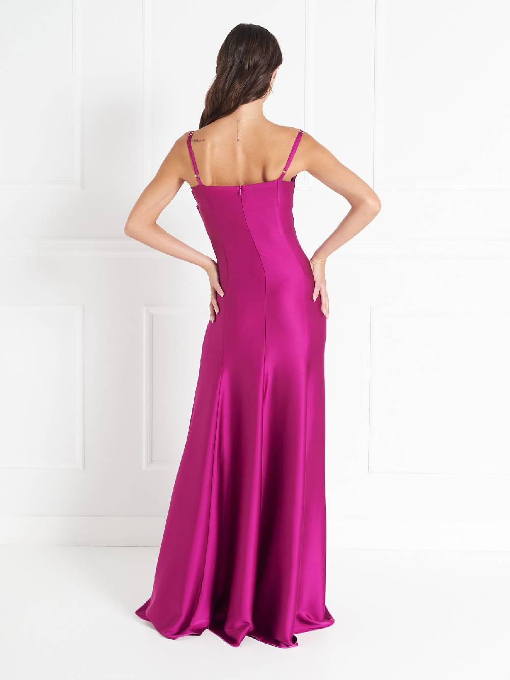 Rinascimento Abito Lungo Atelier Lampone