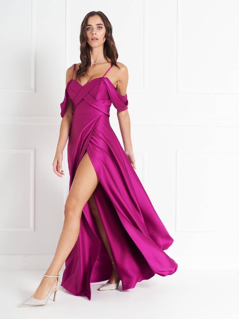 Rinascimento Abito Lungo atelier Lampone