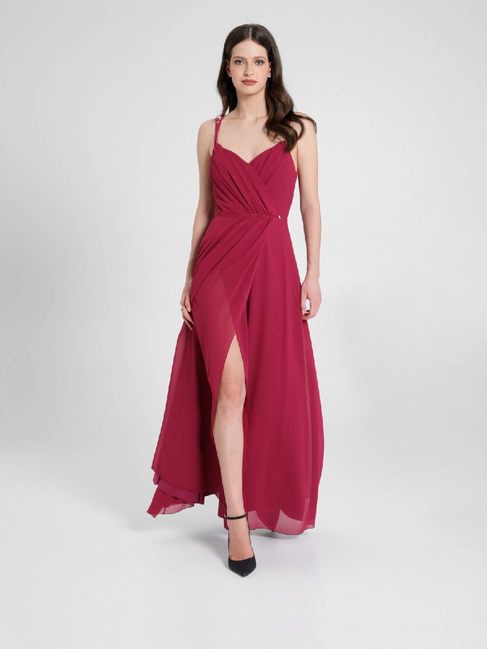 Rinascimento Abito Lungo Bordeaux