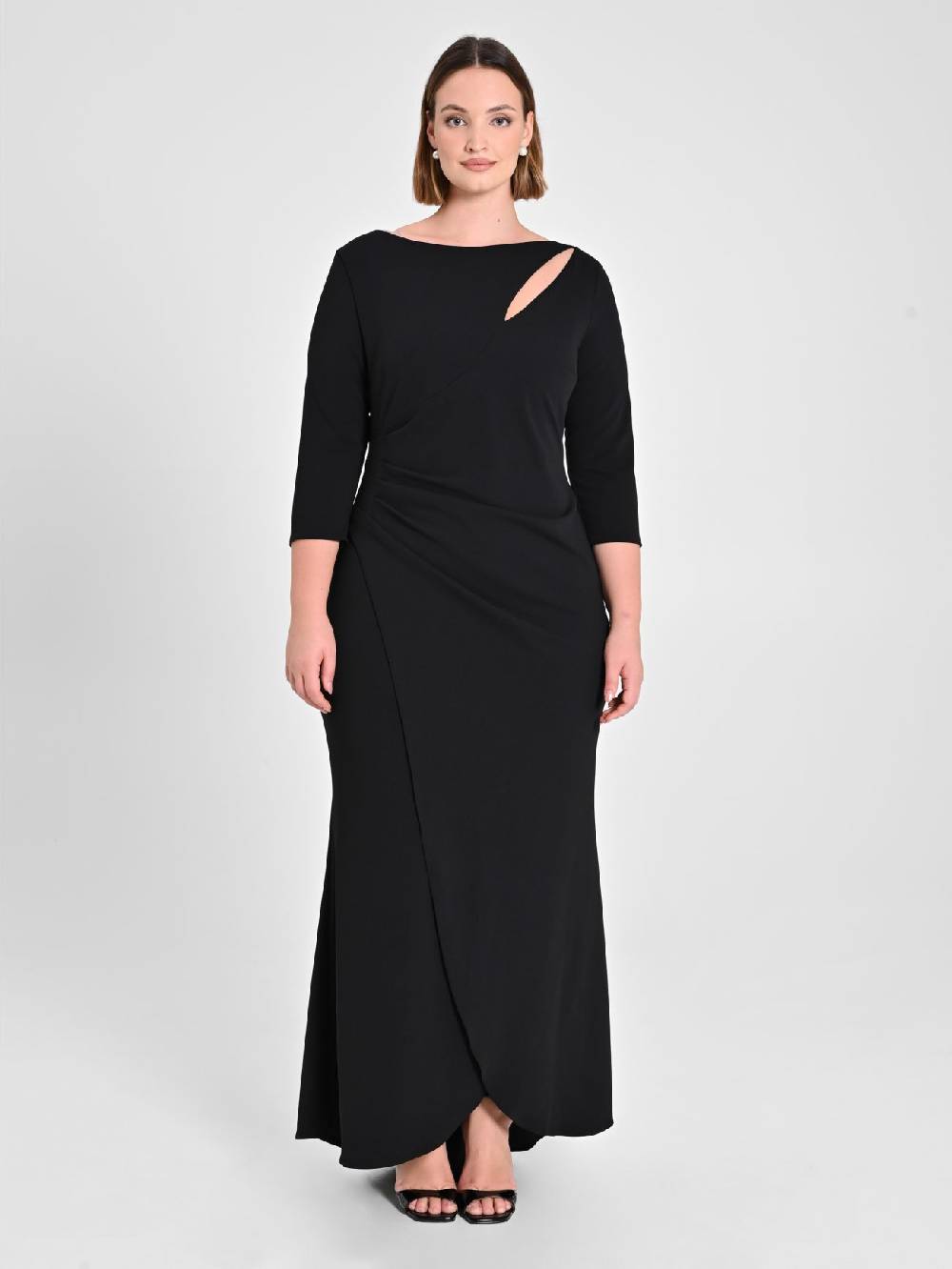 Rinascimento Abito Lungo Curvy Nero