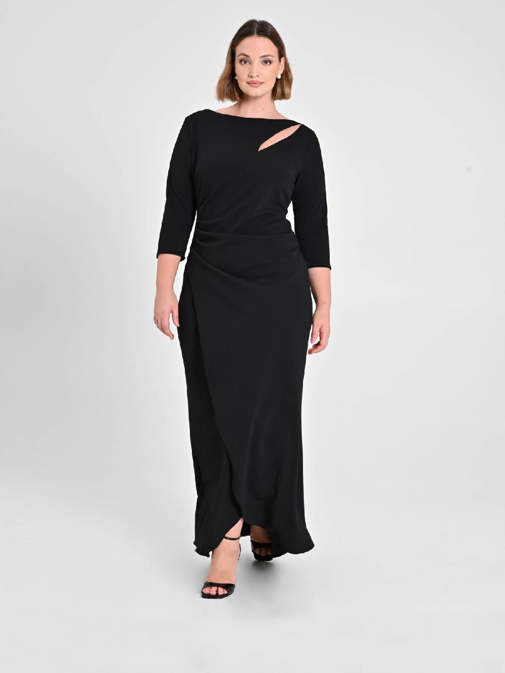 Rinascimento Abito Lungo Curvy Nero