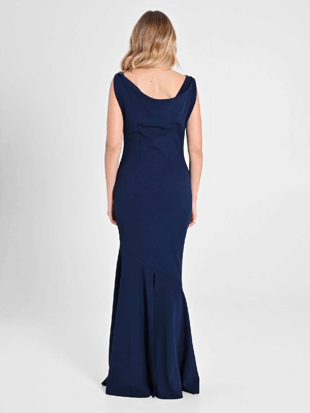 Rinascimento Abito Lungo In Scuba Mano Crêpe