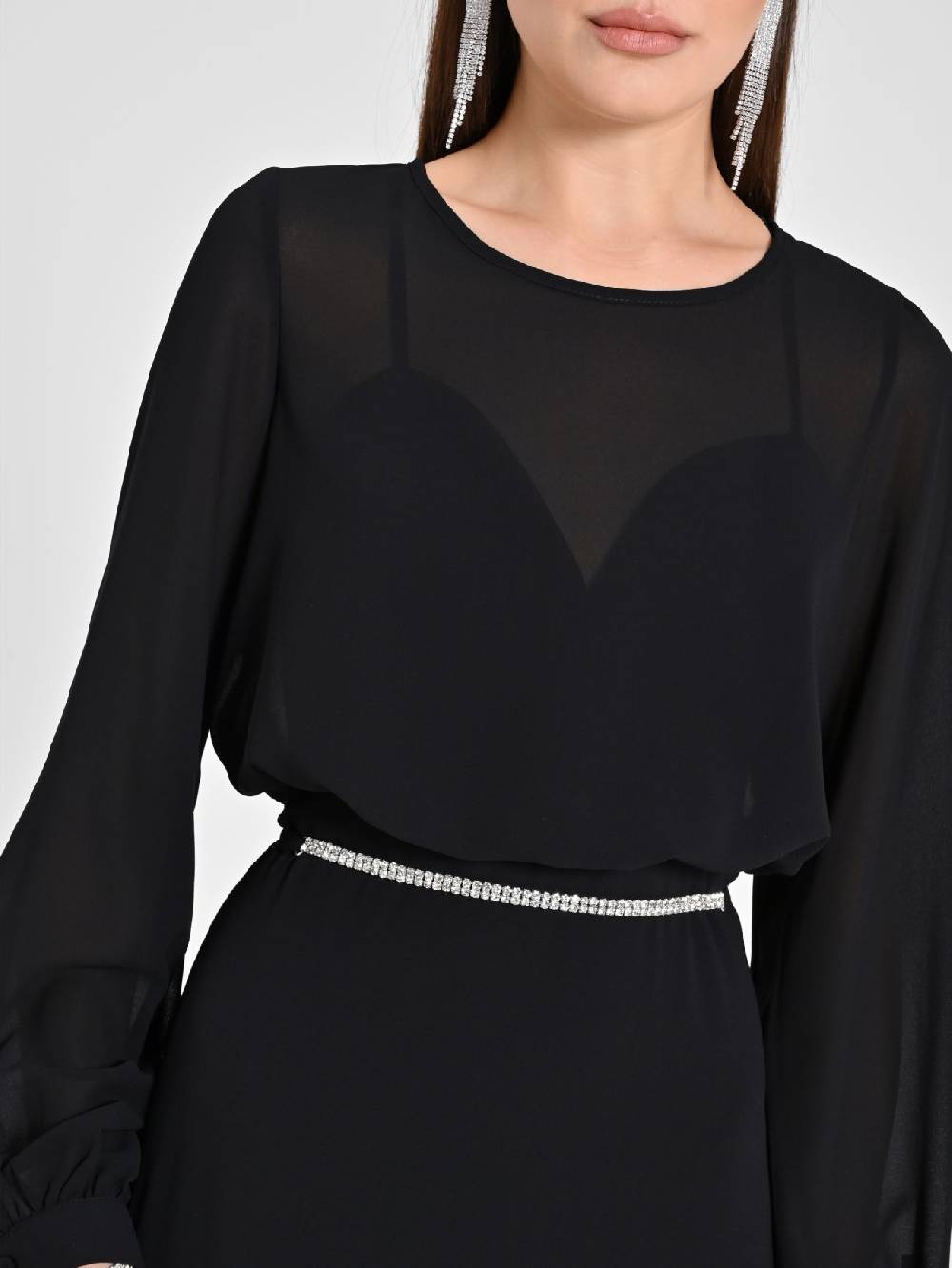 Rinascimento Abito Lungo Nero