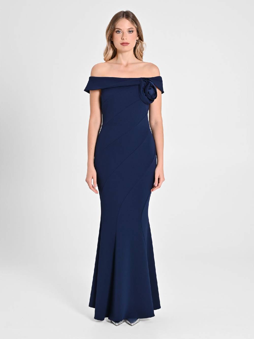 Rinascimento Abito Lungo Off-the-Shoulders