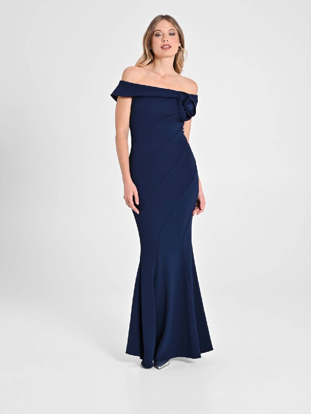 Rinascimento Abito Lungo Off-the-Shoulders