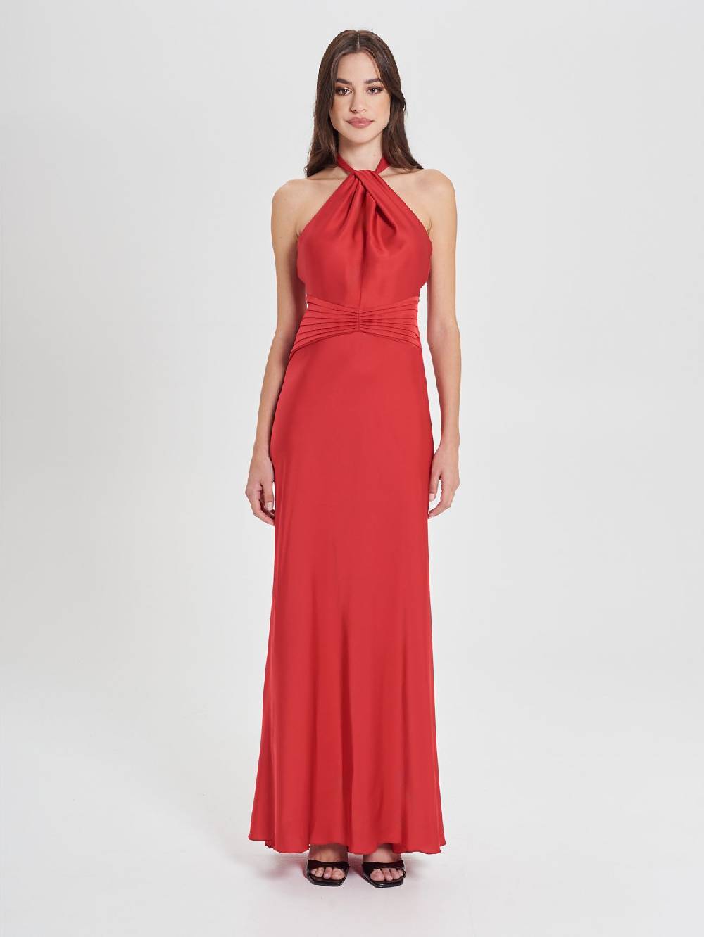 Rinascimento Abito Lungo Rosso