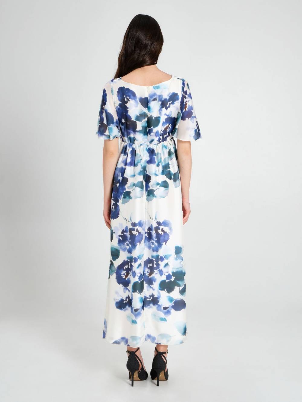 Rinascimento Abito Lungo Stampa Floreale Donna