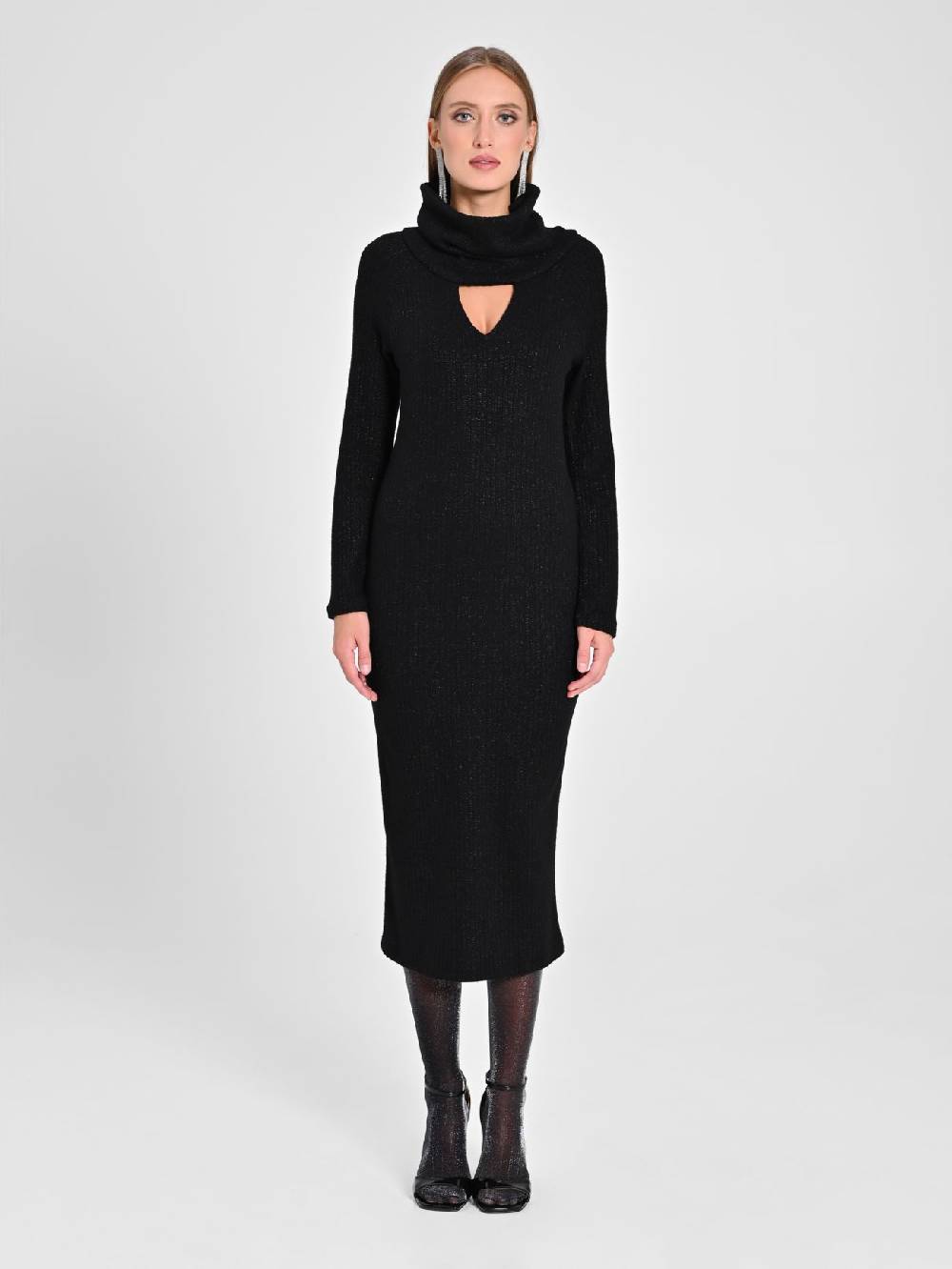 Rinascimento Abito Lurex Nero