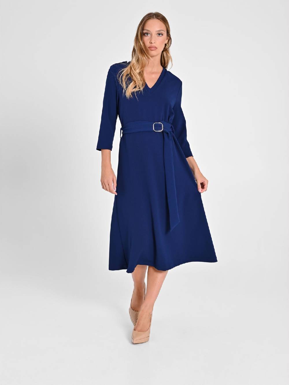 Rinascimento Abito Midi a Ruota