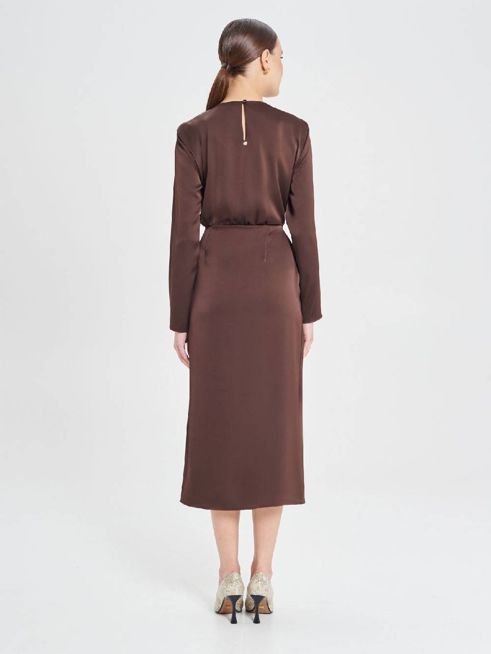 Rinascimento Abito Midi Cioccolato