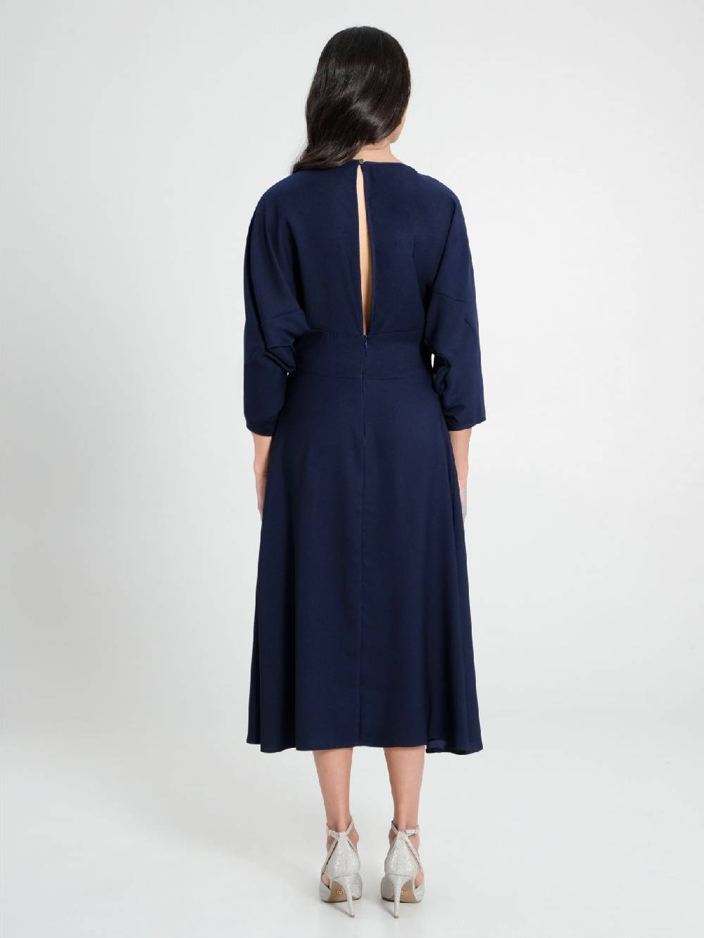 Rinascimento Abito Midi Con Maniche Kimono