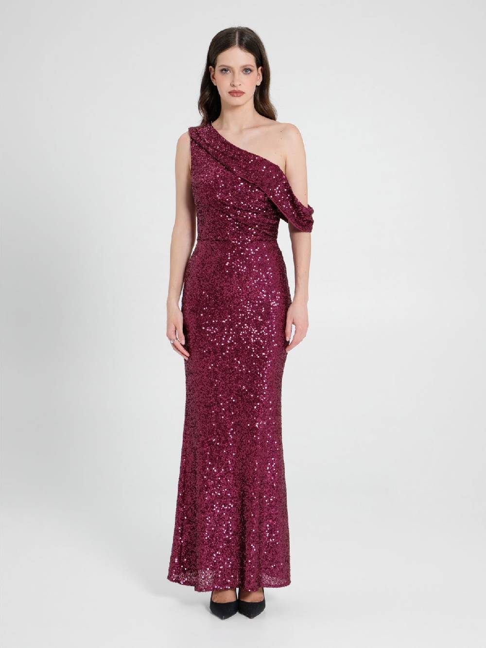 Rinascimento Abito Monospalla Paillettes