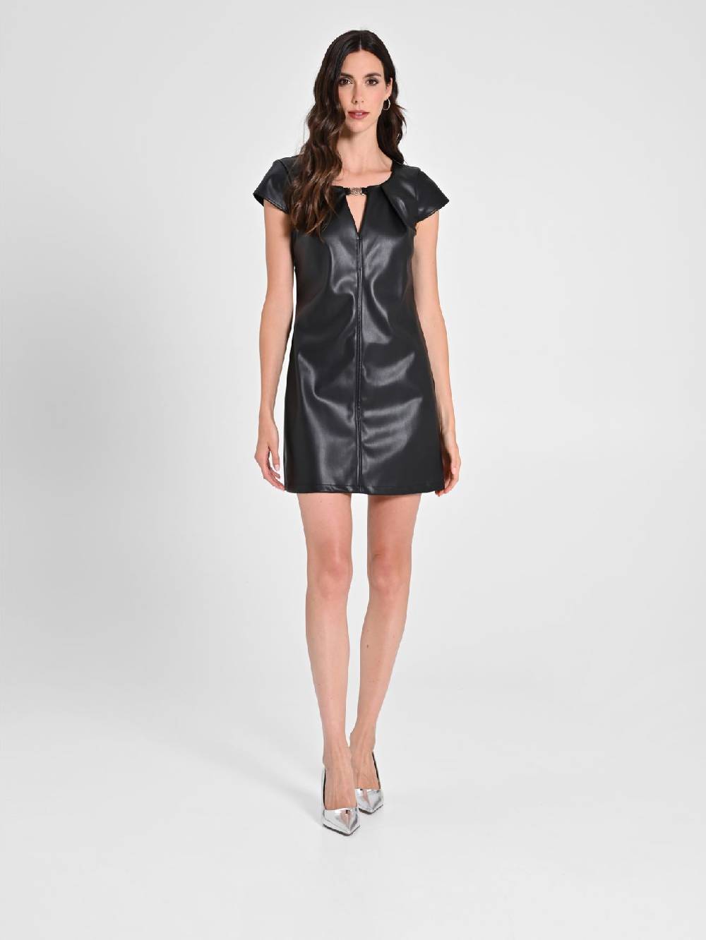 Rinascimento Abito Nero in Similpelle