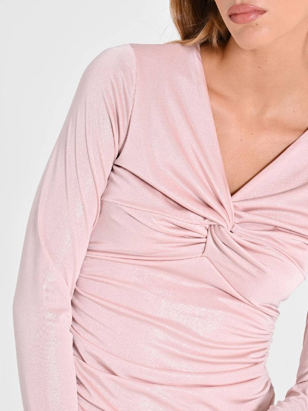 Rinascimento Abito Nodo Rosa Donna