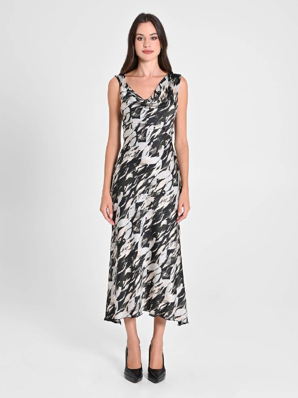 Rinascimento Abito Sottoveste Stampa Geometrica