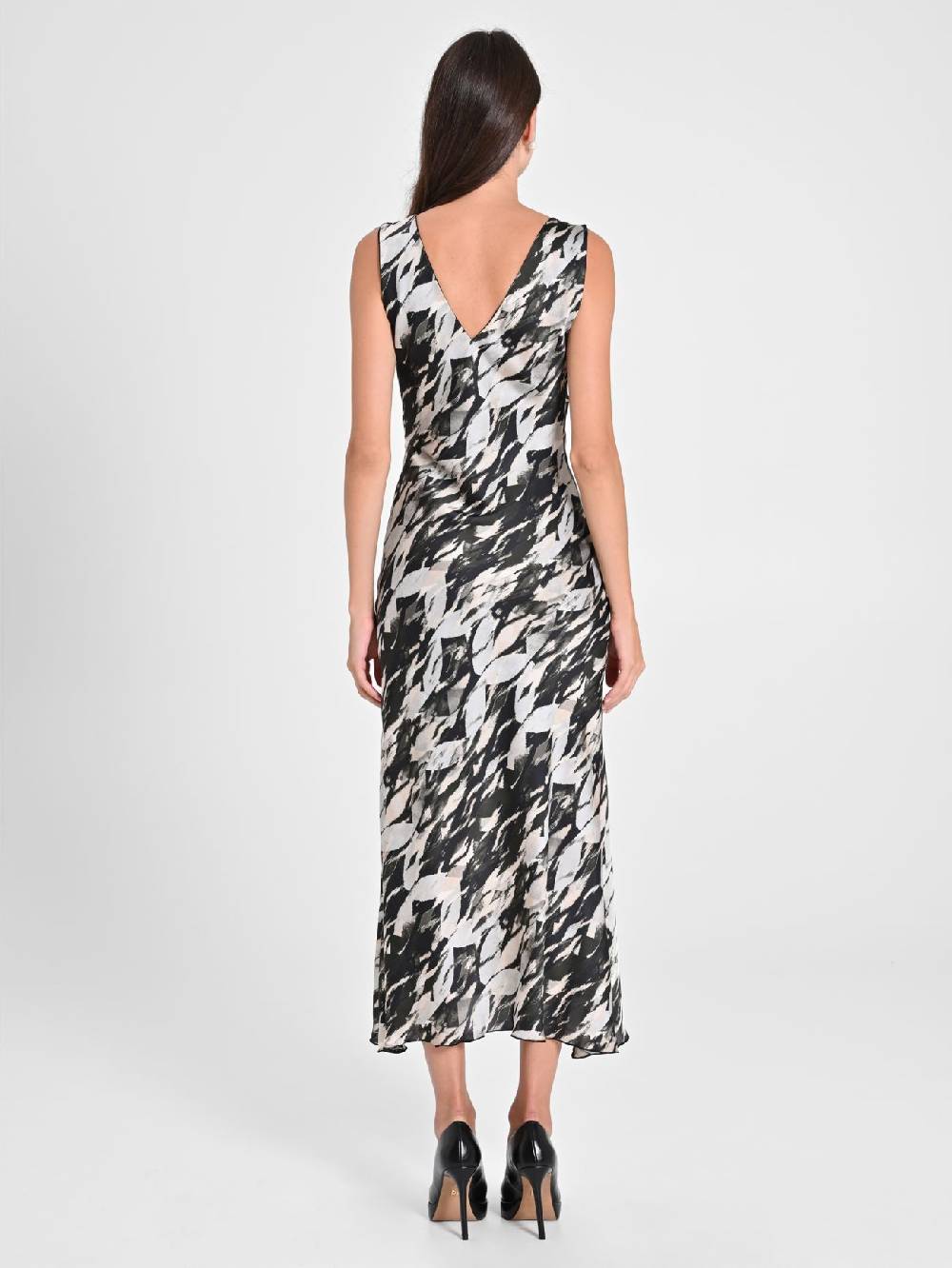 Rinascimento Abito Sottoveste Stampa Geometrica