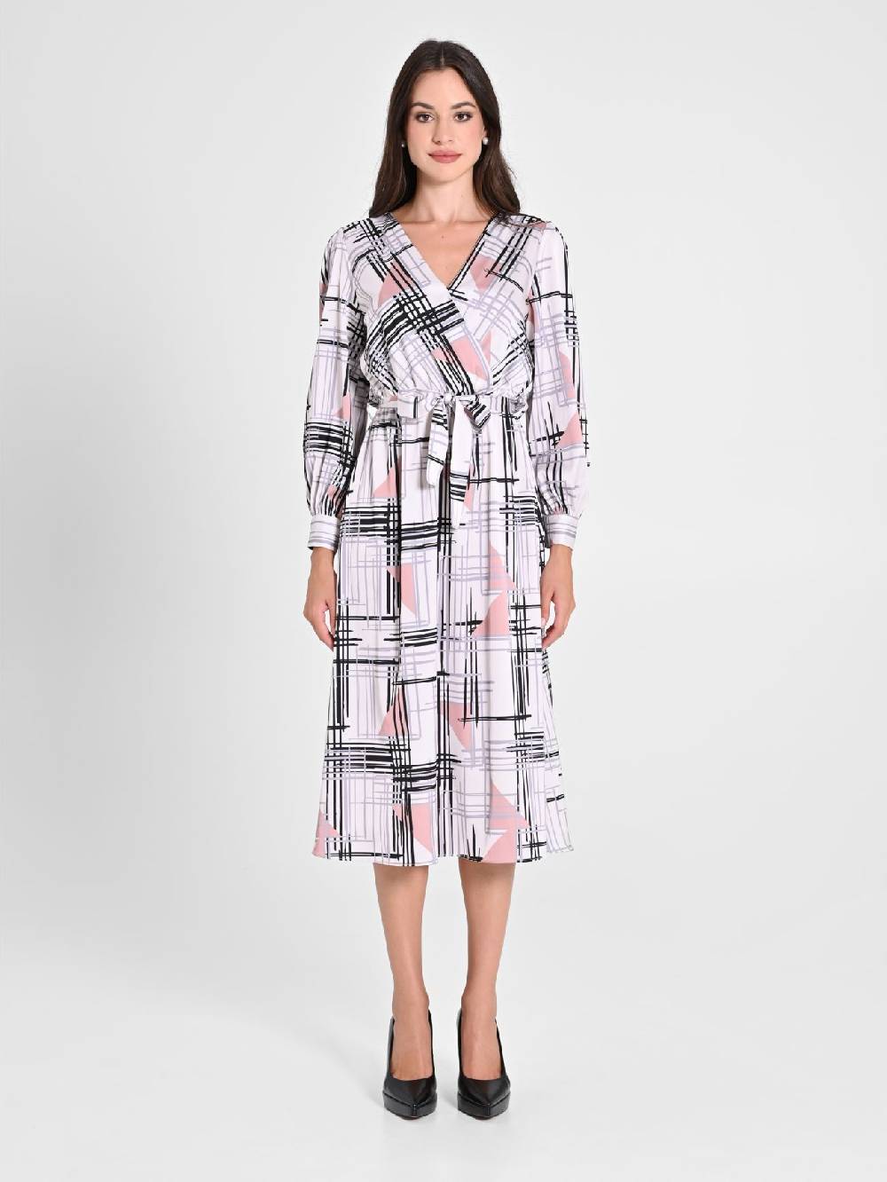 Rinascimento Abito Stampa Geometrica