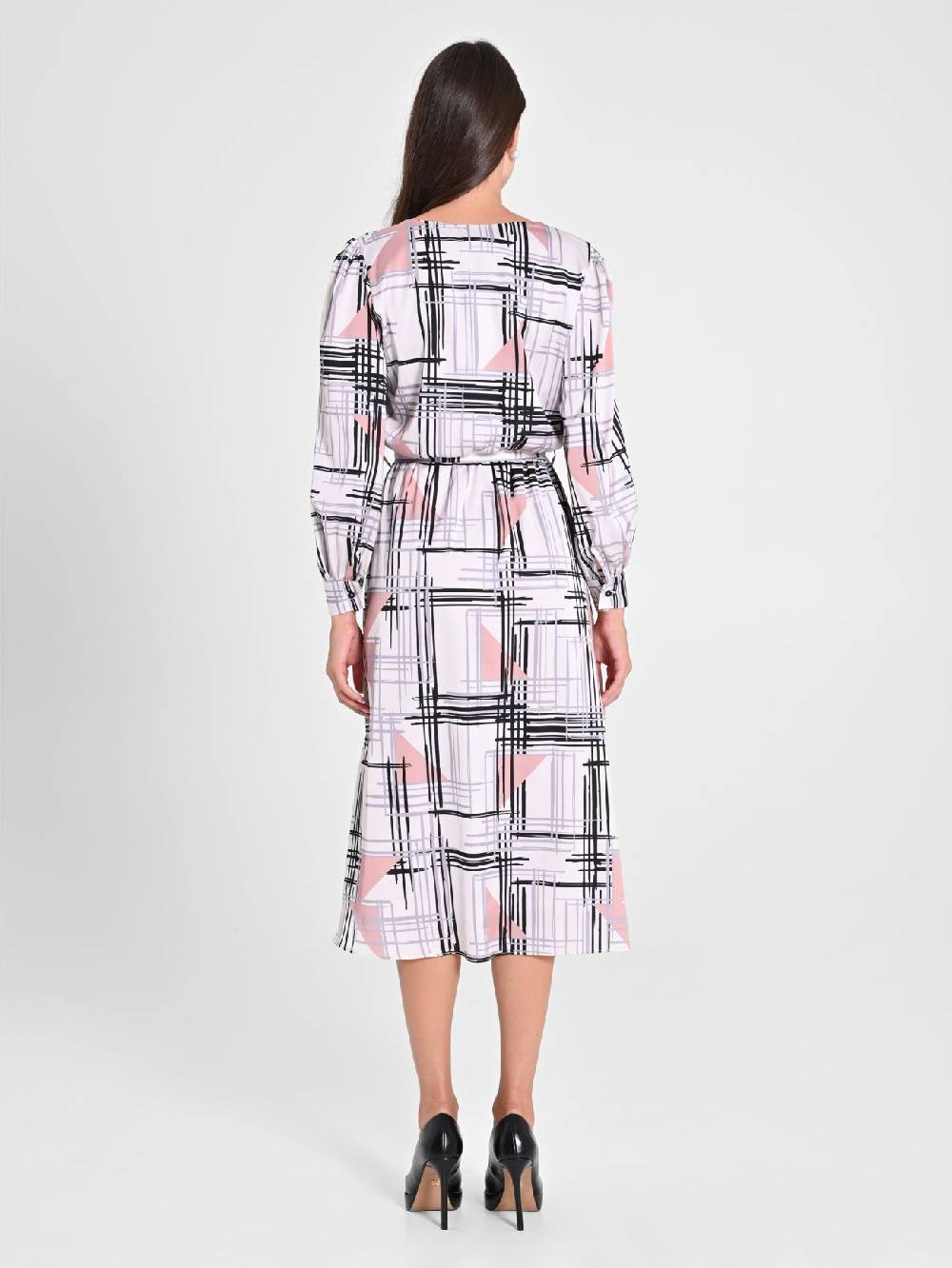 Rinascimento Abito Stampa Geometrica