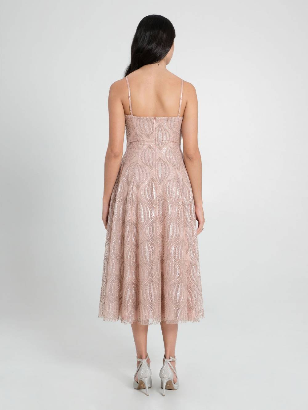 Rinascimento Abito Tulle Glitter Rosa