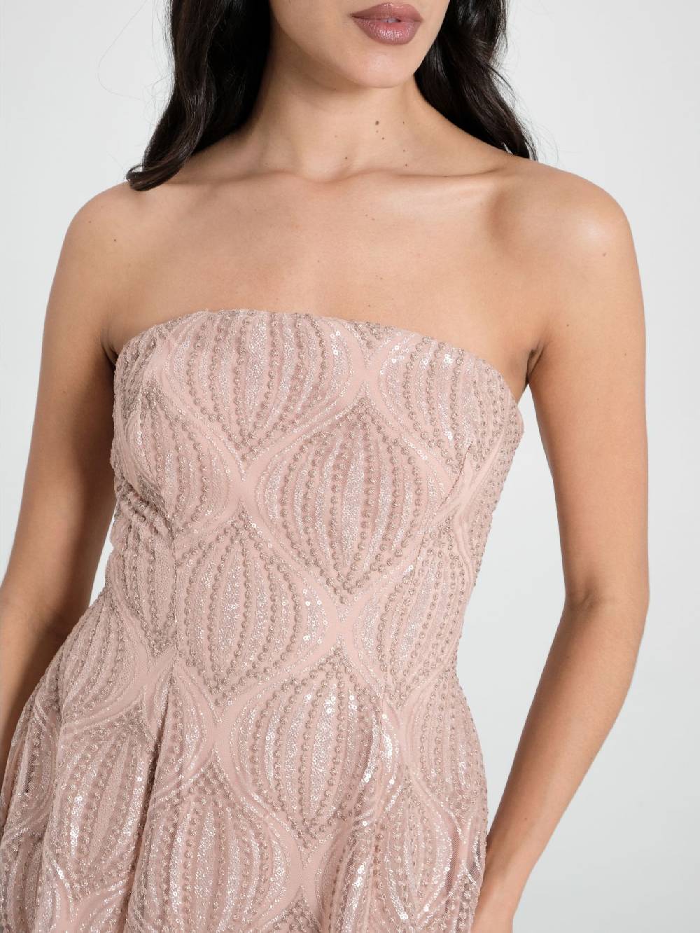 Rinascimento Abito Tulle Glitter Rosa