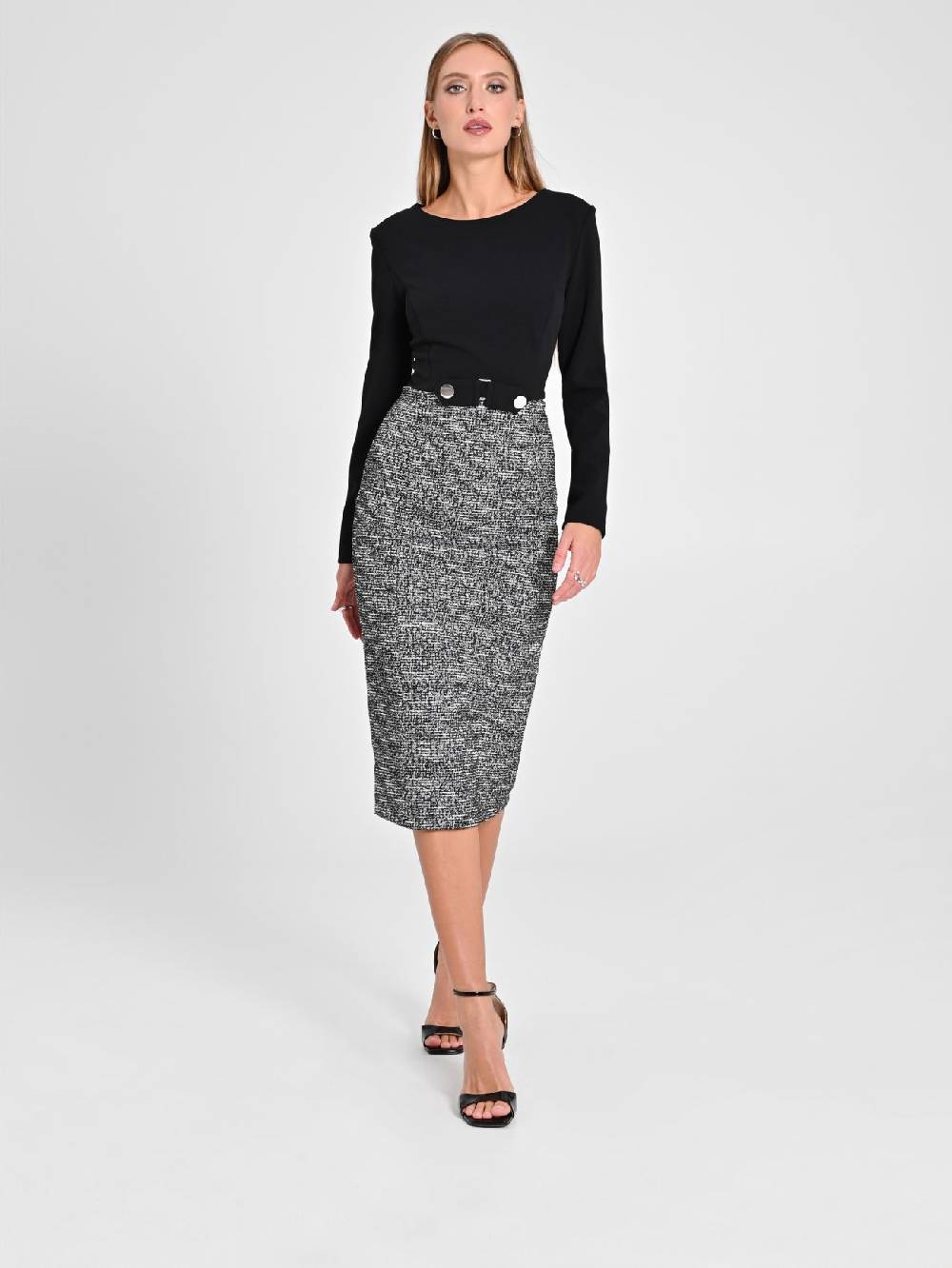 Rinascimento Abito Tweed Lurex