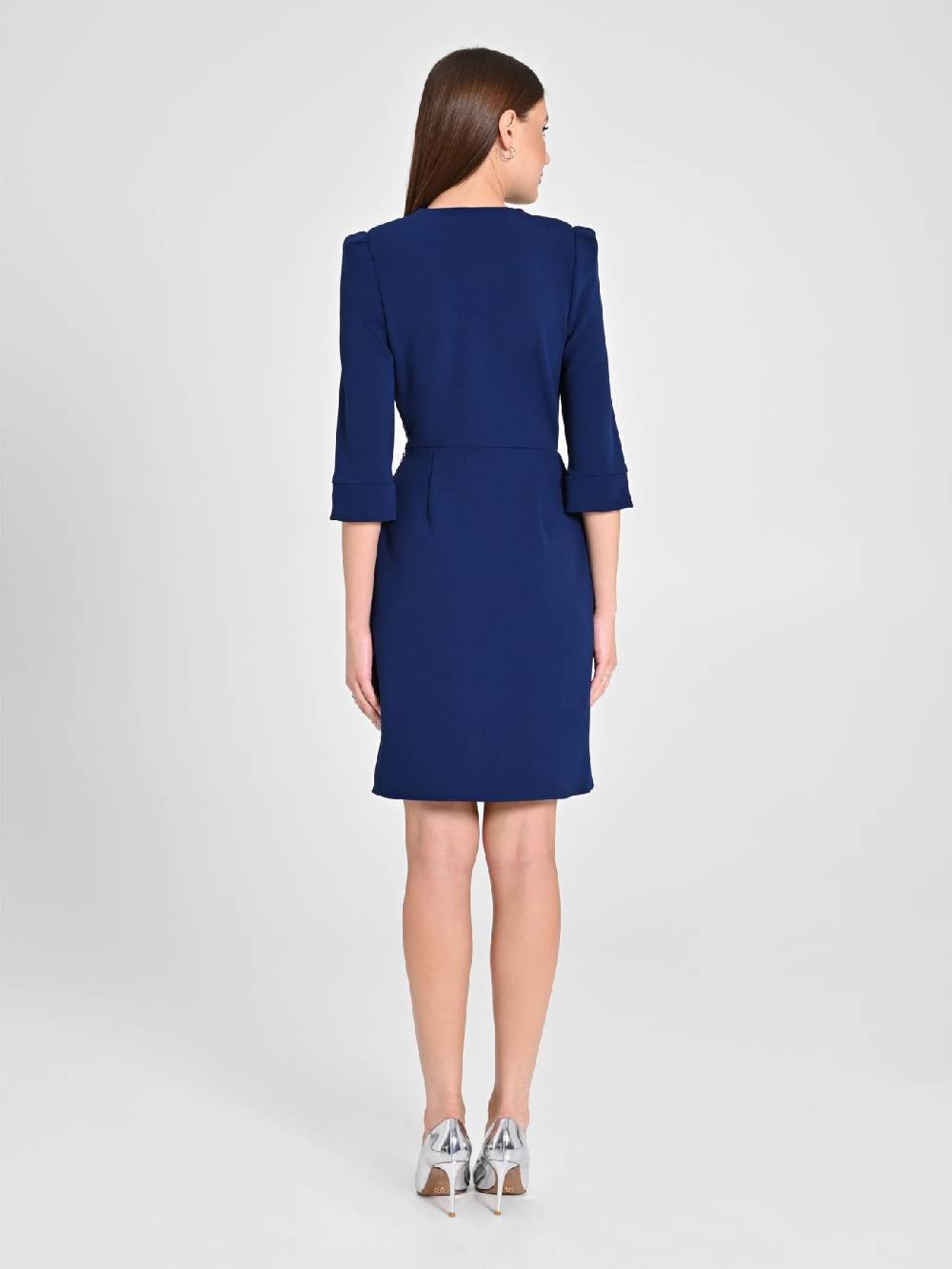 Rinascimento Abito Wrap Blu