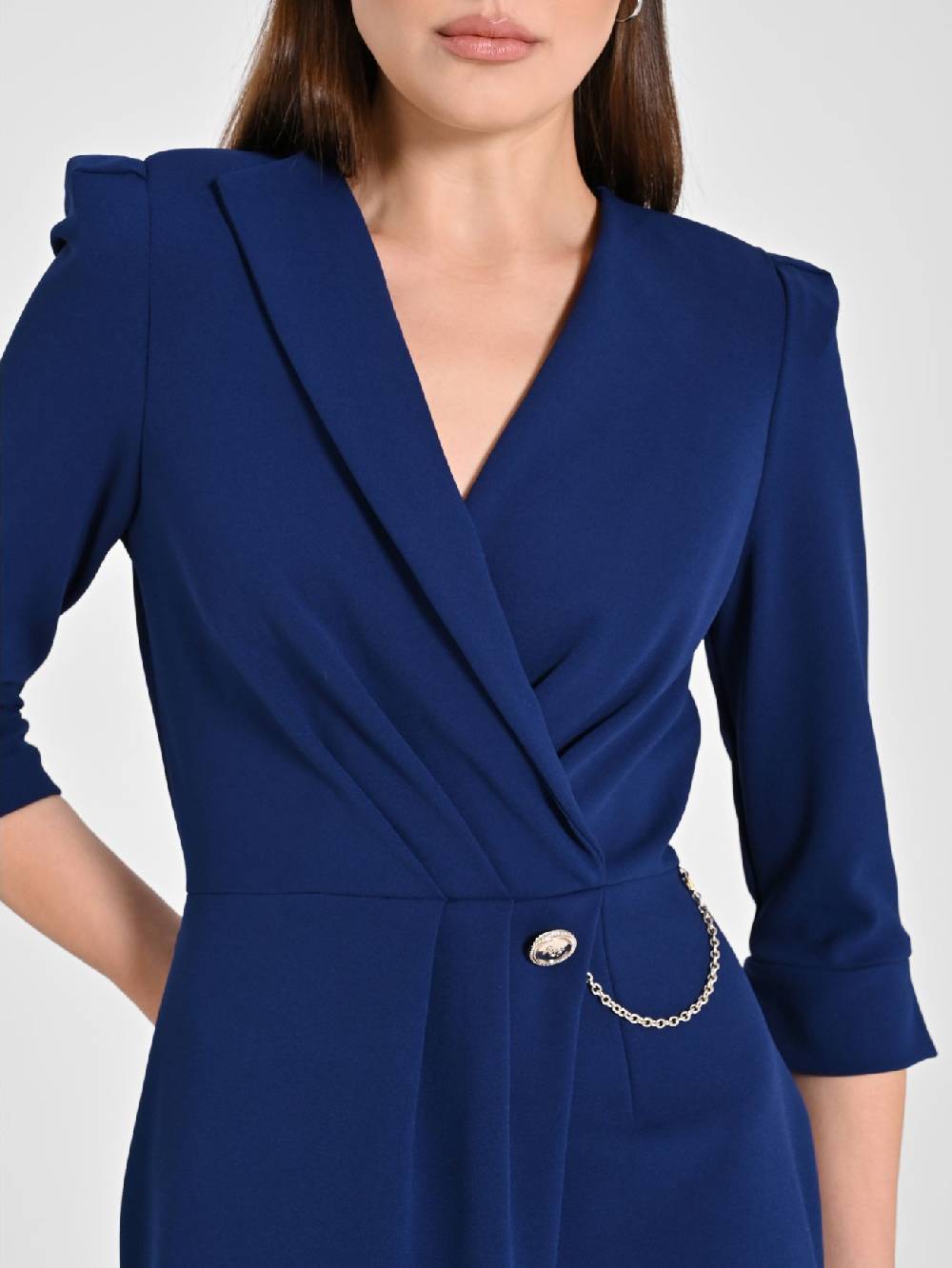 Rinascimento Abito Wrap Blu